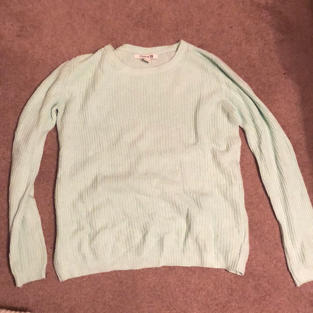 Teal Forever 21 Sweater